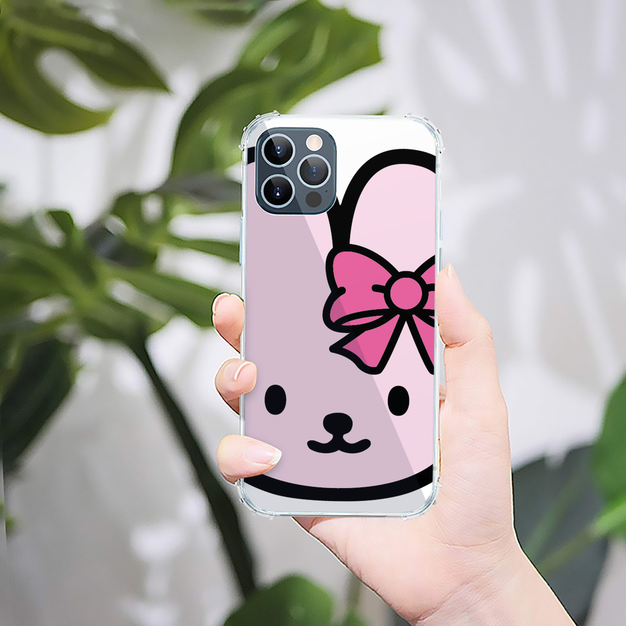 （画像用） Hello Kitty ハローキティ 【iPhone 12シリーズ対応】透明スマホケース（クリアソフトケース）
